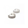 925 STERLING SILVER WHITE SAPPHIRES EARRINGS