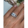 925 Sterling Silver CZ Ring Size 6