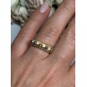 925 STERLING SILVER GOLD PLATED PEARLS RING SIZE 6