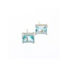 925 Sterling Silver Blue Topaz Earrings