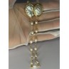 GOLD PLATED PEARL NECKLACE APPROX LENGTH 30 INCH THE BOTTOM OF PENDANT 3 INCH