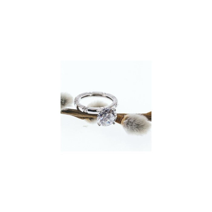 925 Sterling Silver CZ Ring Size 6