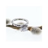 925 Sterling Silver CZ Ring Size 6