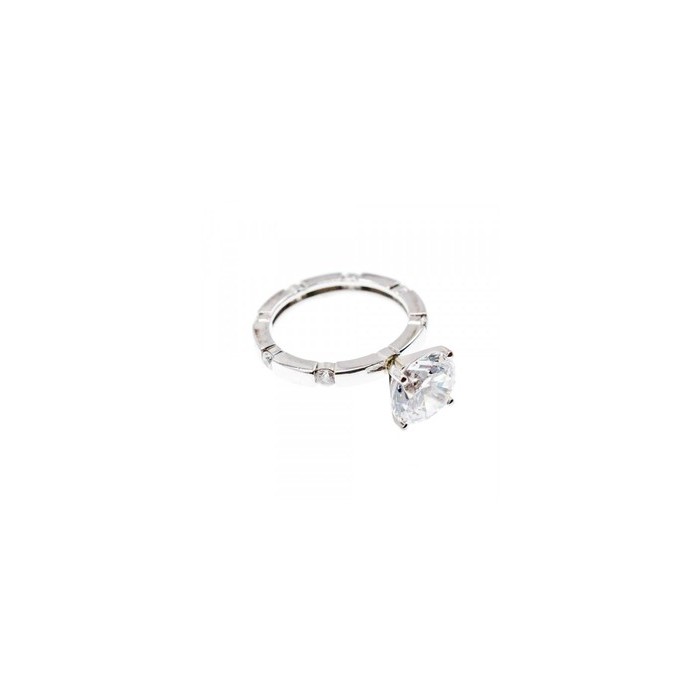 925 Sterling Silver CZ Ring Size 6