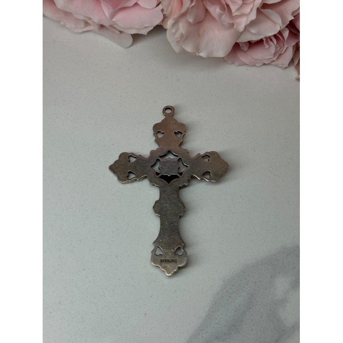925 Sterling Silver Cross Length 2.3 In