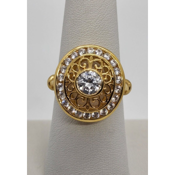 925 Sterling Silver CZ Ring Size 7.5