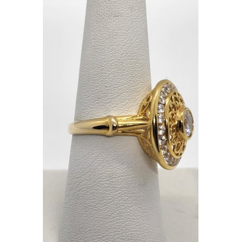 925 Sterling Silver CZ Ring Size 7.5