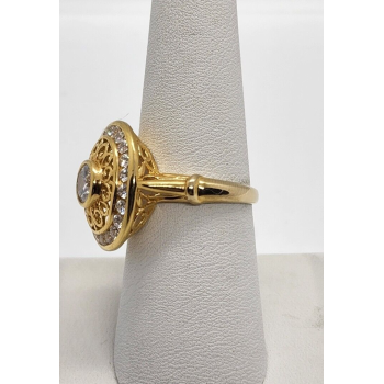 925 Sterling Silver CZ Ring Size 7.5