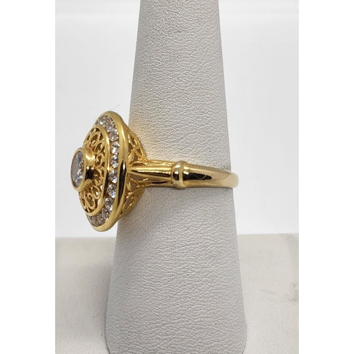 925 Sterling Silver CZ Ring Size 7.5