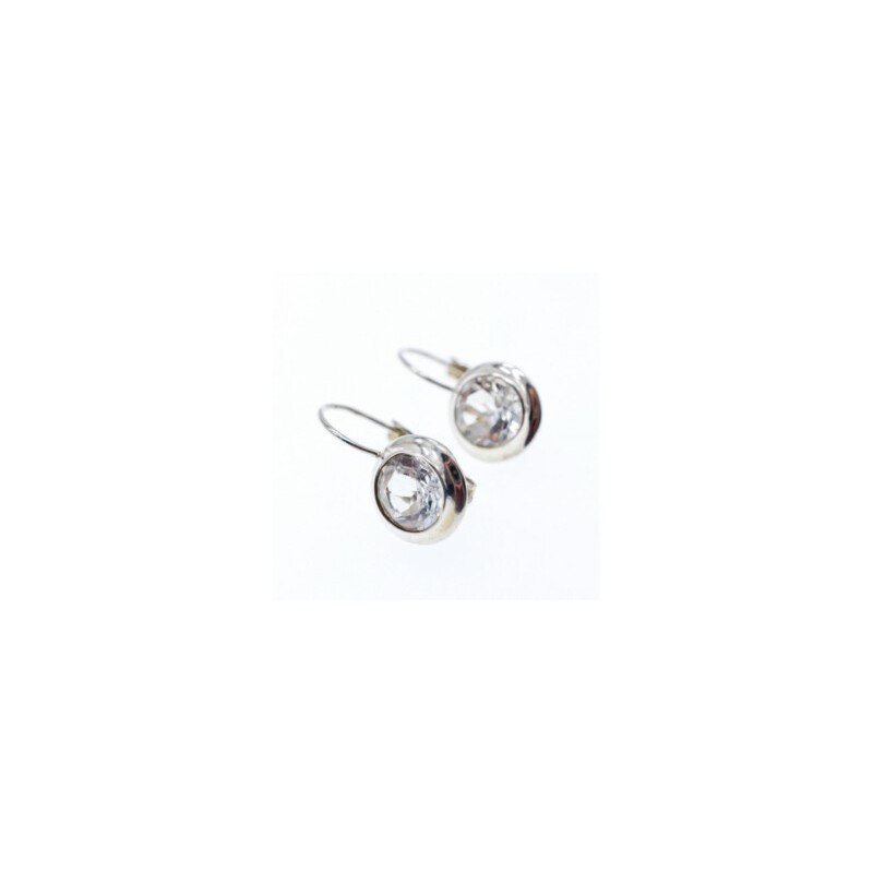 925 Sterling Silver White Beryl (goshenite) Earrings