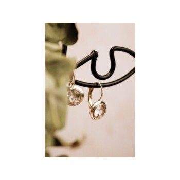 925 Sterling Silver White Beryl (goshenite) Earrings