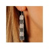 925 Sterling Silver CZ & Marcasites Earrings