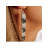 925 Sterling Silver CZ & Marcasites Earrings