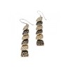 925 Sterling Silver CZ & Marcasites Earrings