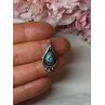 925 Sterling Silver Turquoise Pendant Length 1.1 In