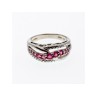 925 Sterling Silver Pink Spinel Ring Size 7.25