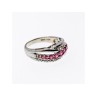925 Sterling Silver Pink Spinel Ring Size 7.25