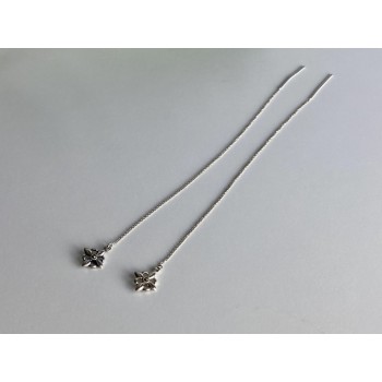 925 Sterling Silver Marcasites Threader Earrings