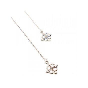 925 Sterling Silver Marcasites Threader Earrings