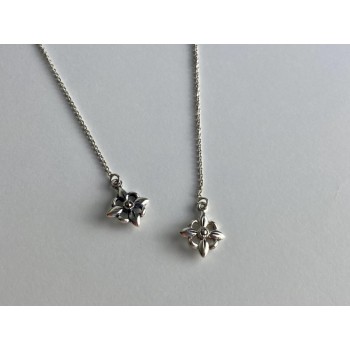 925 Sterling Silver Marcasites Threader Earrings