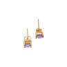 10K YELLOW GOLD AMETHYST EARRINGS