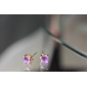 10K YELLOW GOLD AMETHYST EARRINGS