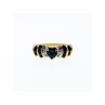 10K YELLOW GOLD SAPPHIRES & DIAMONDS 