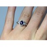 925 Sterling Silver Blue & White Sapphire 