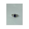 925 Sterling Silver Blue & White Sapphire 