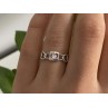 925 Sterling Silver CZ Ring Size 8