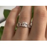 925 Sterling Silver CZ Ring Size 8