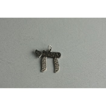 925 Sterling Silver Letter Hai Pendant