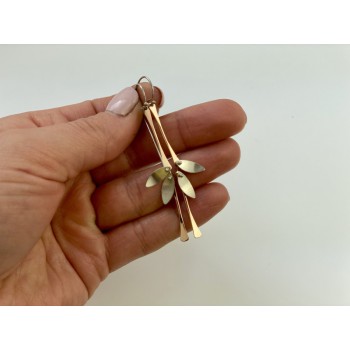 925 Sterling Silver Copper Plated Original Disign Earrings Usa