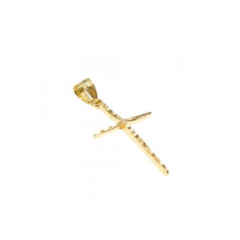 14K YELLOW GOLD CROSS PENDANT