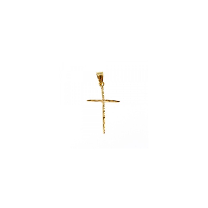 14K YELLOW GOLD CROSS PENDANT
