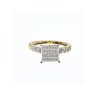 10K YELLOW GOLD DIAMONDS RING SIZE 7