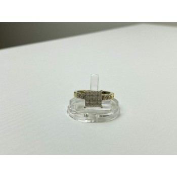 10K YELLOW GOLD DIAMONDS RING SIZE 7