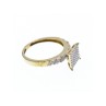 10K YELLOW GOLD DIAMONDS RING SIZE 7