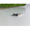 925 Sterling Silver Purple CZ Ring Size 6.5