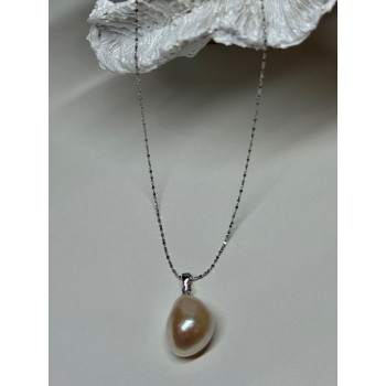 925 STERLING SILVER FRESH WATER NECKLACE LENGTH 18 Inch