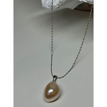 925 STERLING SILVER FRESH WATER NECKLACE LENGTH 18 Inch