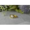 14K YELLOW GOLD OPAL & DIAMONDS RING SIZE 8