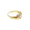 14K YELLOW GOLD OPAL & DIAMONDS RING SIZE 8