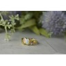 14K YELLOW GOLD OPAL & DIAMONDS RING SIZE 8