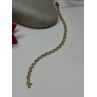 14K YELLOW GOLD ELEGANT BRACELET DIAMONDS LENGTH 7 inch