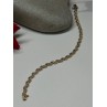 14K YELLOW GOLD ELEGANT BRACELET DIAMONDS LENGTH 7 inch