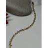 14K YELLOW GOLD ELEGANT BRACELET DIAMONDS LENGTH 7 inch