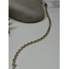14K YELLOW GOLD ELEGANT BRACELET DIAMONDS LENGTH 7 inch
