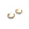 14K YELLOW GOLD CZ SHINE EARRINGS
