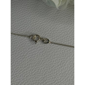 925 Sterling Silver Amethyst Flower Necklace Length 20 Inch